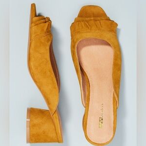 Vintage Matiko suede heel slides - Anthropologie - size 38